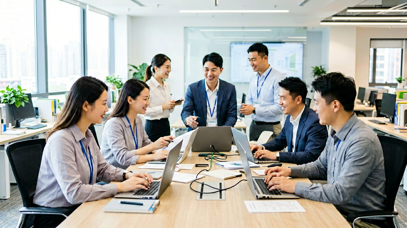 KY开元集团办公环境，专业团队日常工作场景